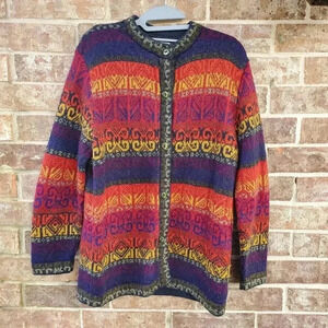 The Alpaca Collection Multicolor Cardigan M